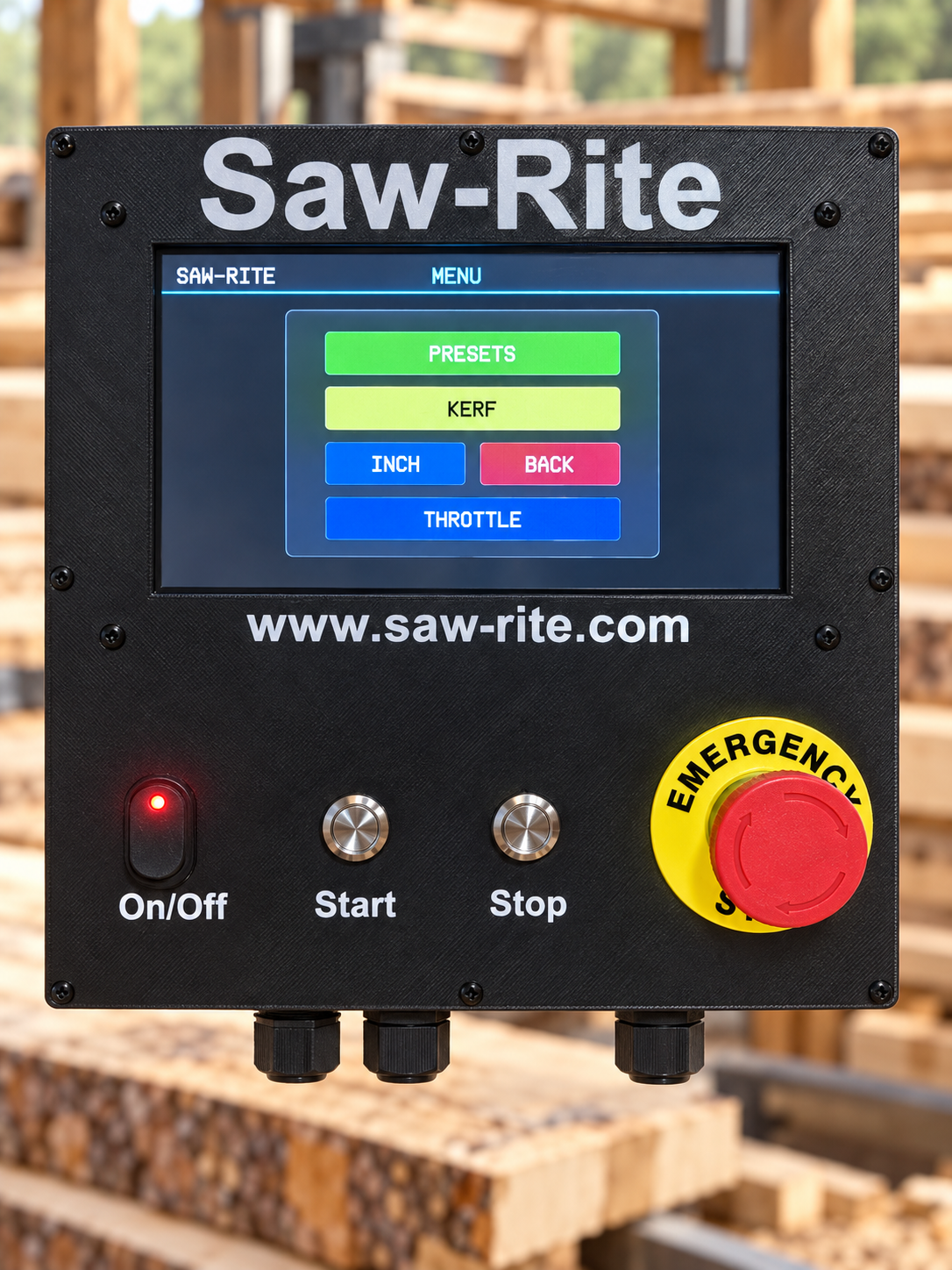 Saw-Rite Menu screen